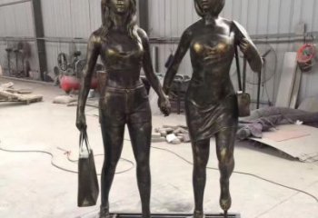 泸州铜雕女人唤醒美好回忆