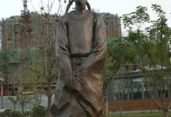 泸州精美古风犹存，高雅李白铜雕