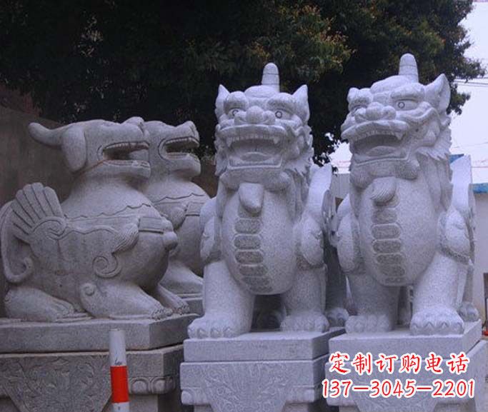 泸州古典独角兽石雕