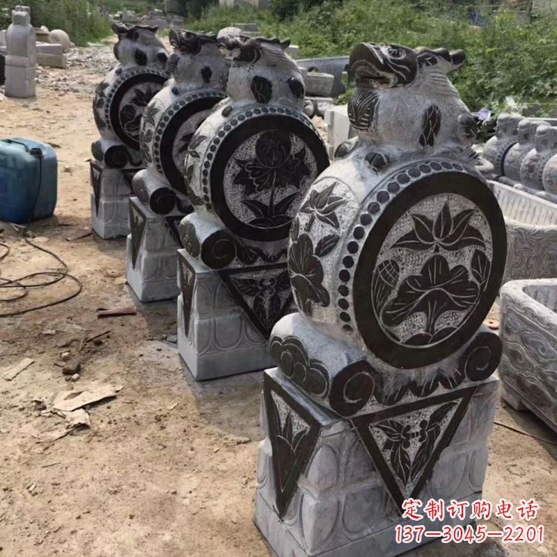 泸州定制古典门墩雕塑,展现古典文化精髓