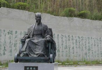 泸州古典诸葛亮雕塑