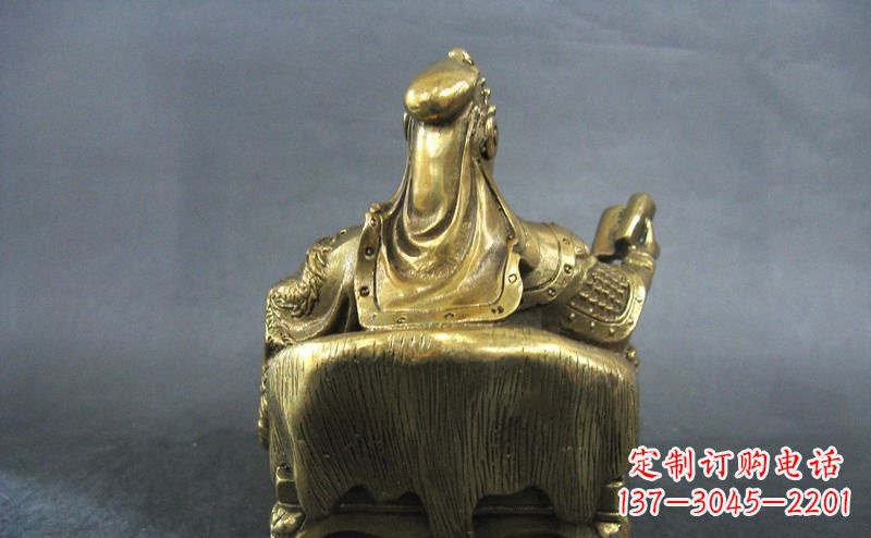 泸州关公读春秋武财神铜雕
