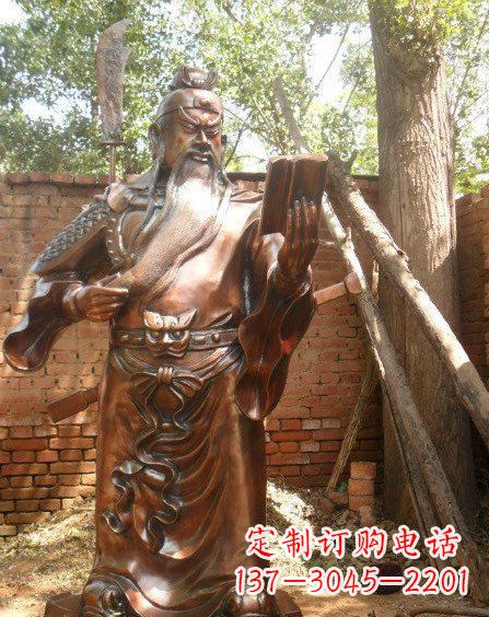 泸州全新关公铜雕,让你的收藏更个性!