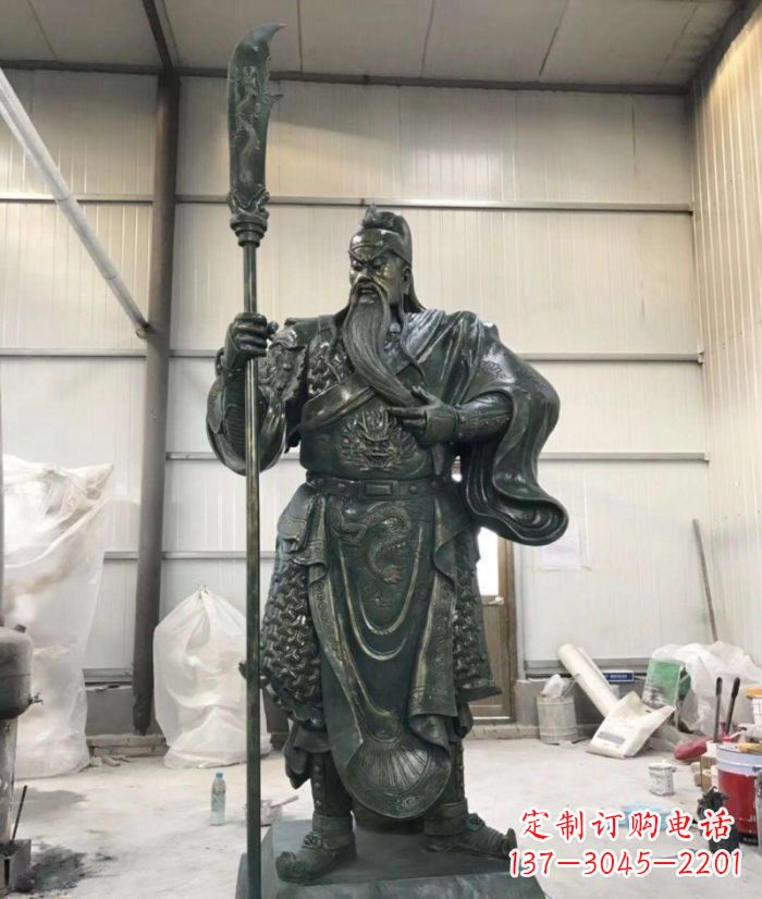 泸州正宗唐朝关公铜雕艺术品