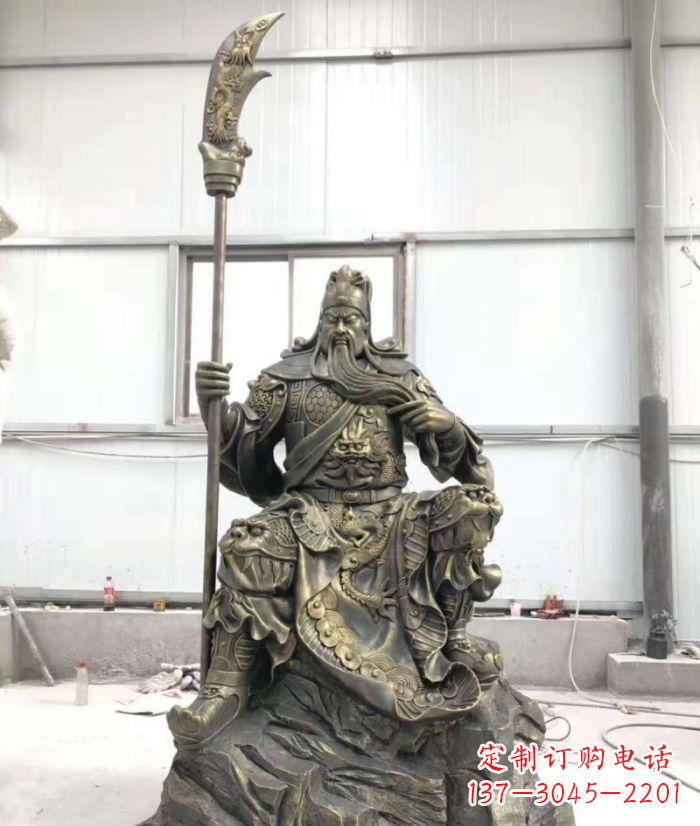 泸州关公铜雕,令您的装饰更加添彩
