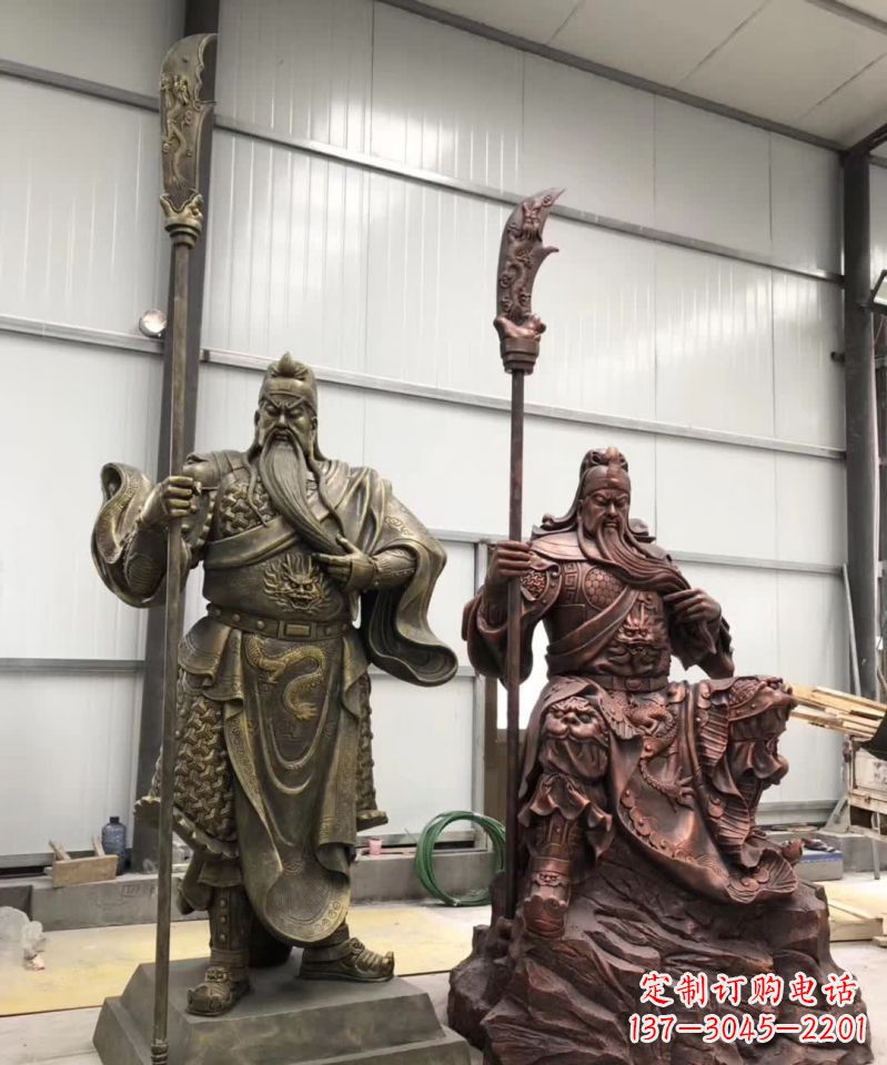 泸州关公人物铜雕1