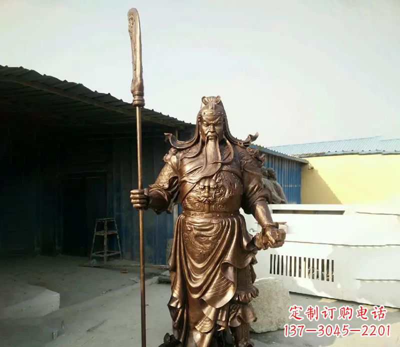 泸州关公人物铜雕
