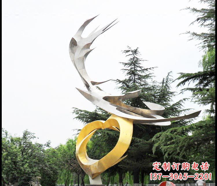 泸州典雅凤凰抽象雕塑