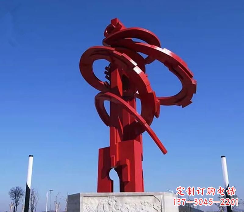 泸州飘带不锈钢抽象雕塑