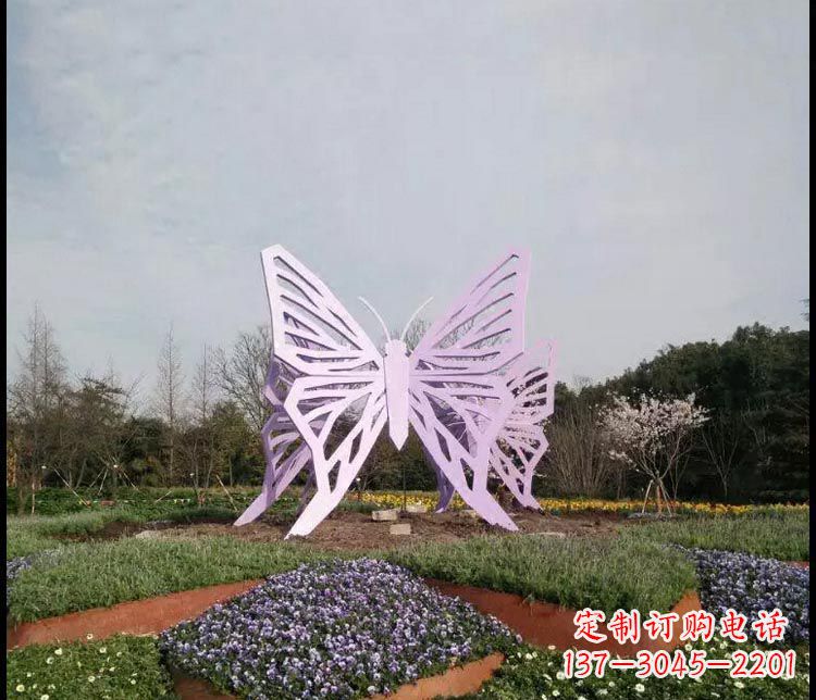 泸州广场不锈钢创意蝴蝶雕塑