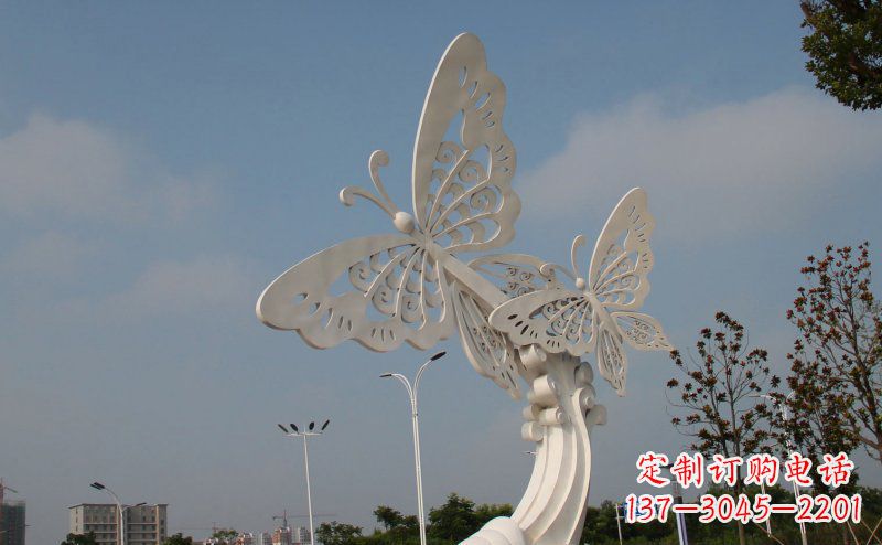 泸州完美的蝴蝶不锈钢雕塑