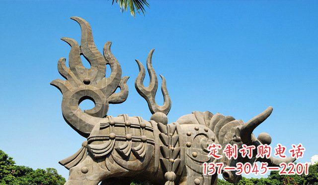 泸州铜牛雕塑,精致美观的热带雕塑