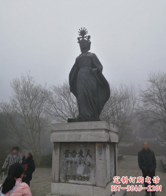 泸州广场奢香夫人古代名人铜雕