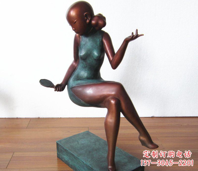 泸州高雅美女铜雕,展现优雅唯美