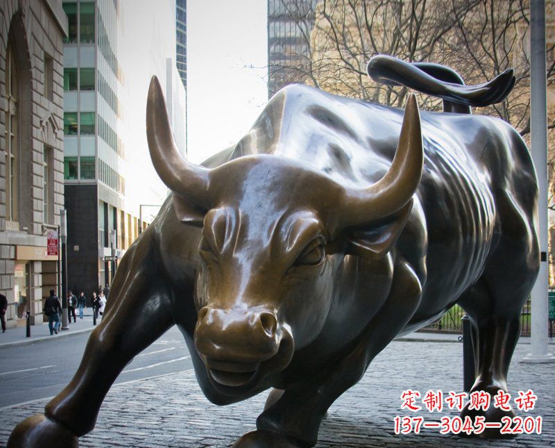 泸州广场铜雕牛动物雕塑