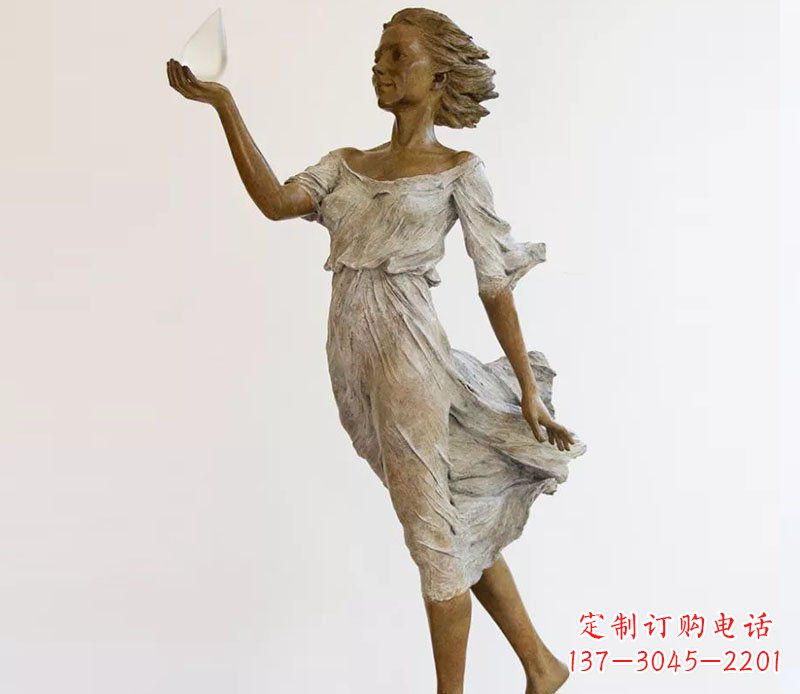 泸州精美铜质西方美女雕塑