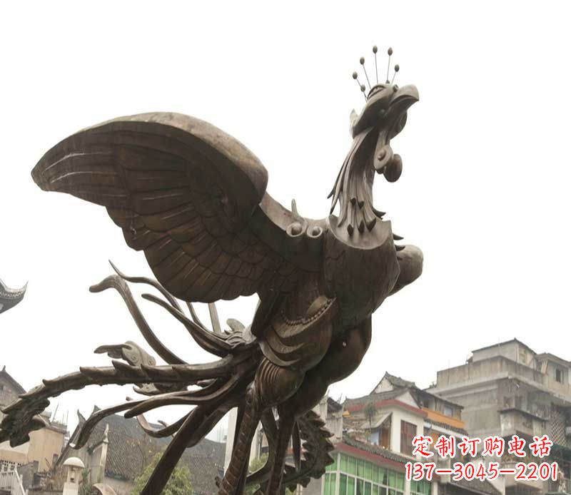 泸州世界级凤凰景观铜雕