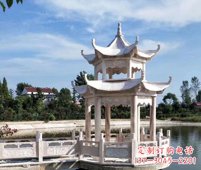 泸州中领雕塑精心打造的海边抒情凉亭雕塑,以海…