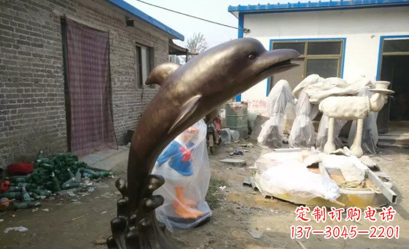 泸州海豚精美铜雕,给你不一样的视觉享受