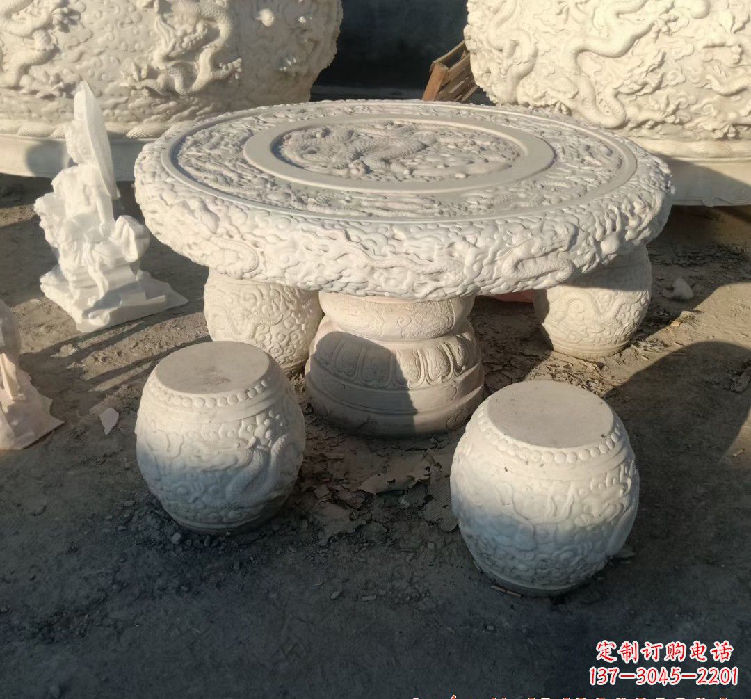 泸州中领雕塑推出的汉白玉魔力龙雕塑,以汉白玉…