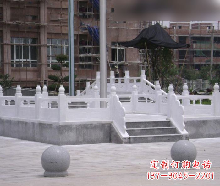 泸州汉白玉升旗台校园石雕