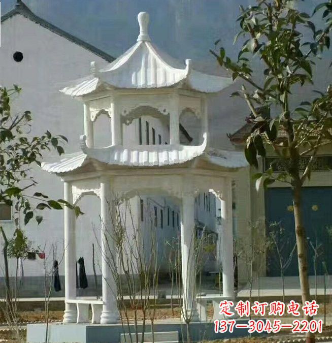 泸州汉白玉凉亭雕塑,为您打造完美的艺术空间