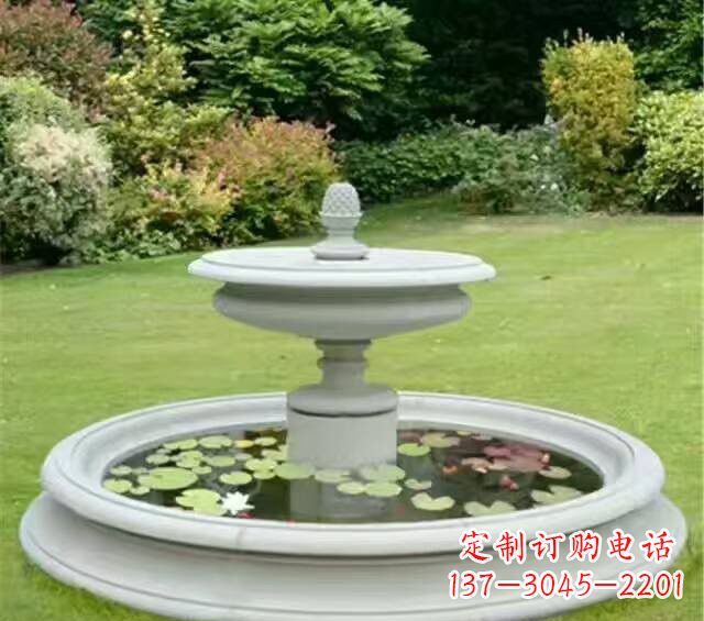 泸州紫罗兰汉白玉喷泉雕塑