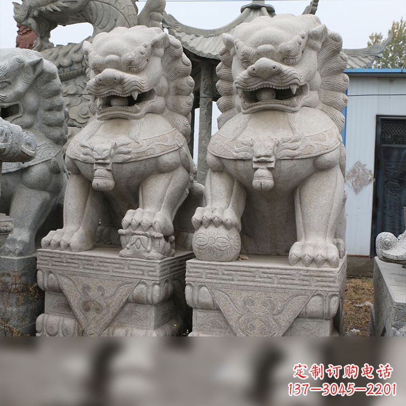 泸州精美雕刻,汉白玉天安门石狮子