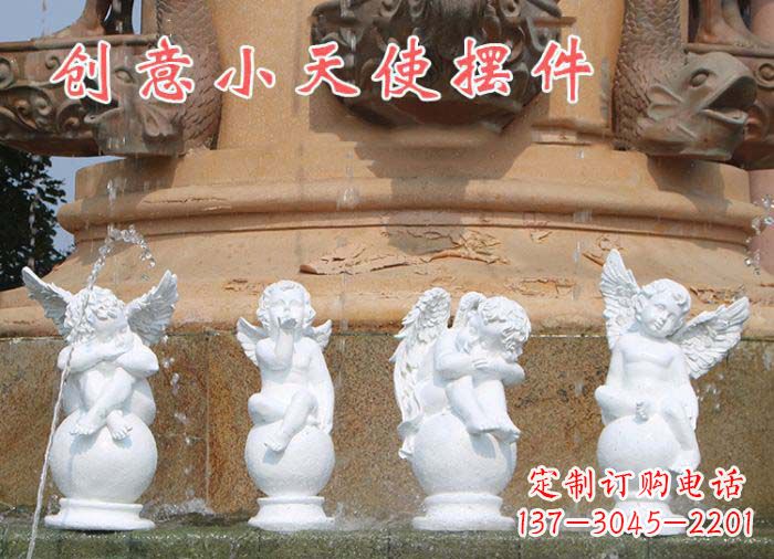 泸州中领雕塑:汉白玉小天使雕塑