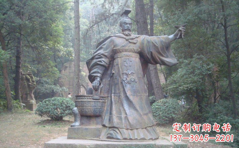 泸州汉武帝古代名人铜雕