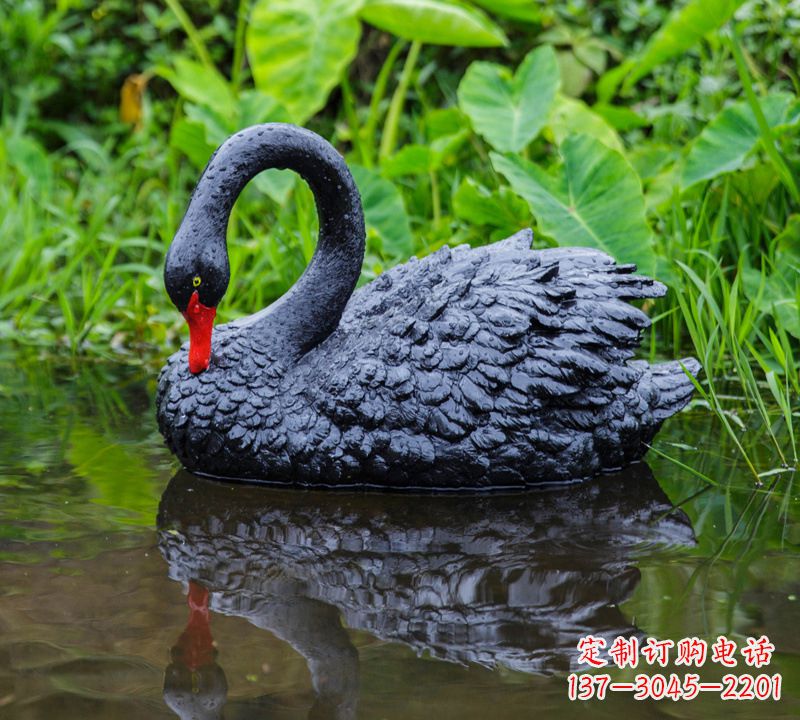 泸州优美雕塑,精致天鹅雕塑