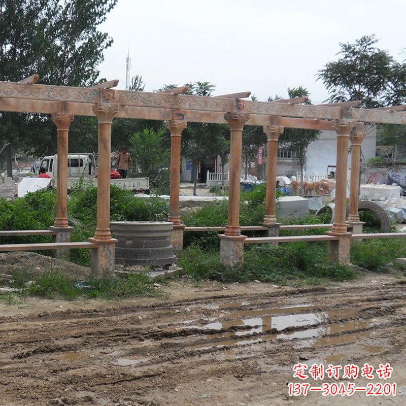 泸州红色石雕定制长廊雕塑