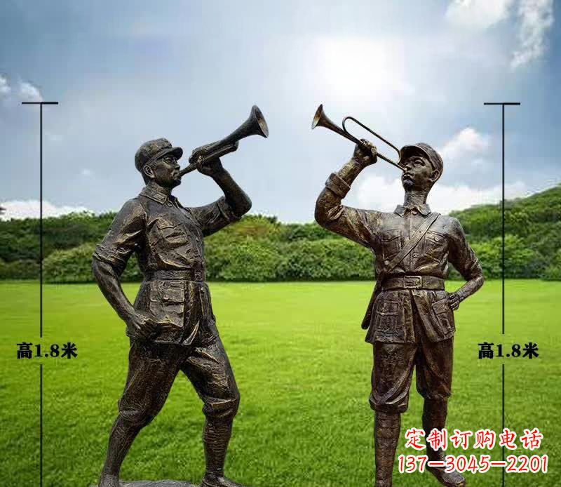 泸州红色文化经典——红军铜雕