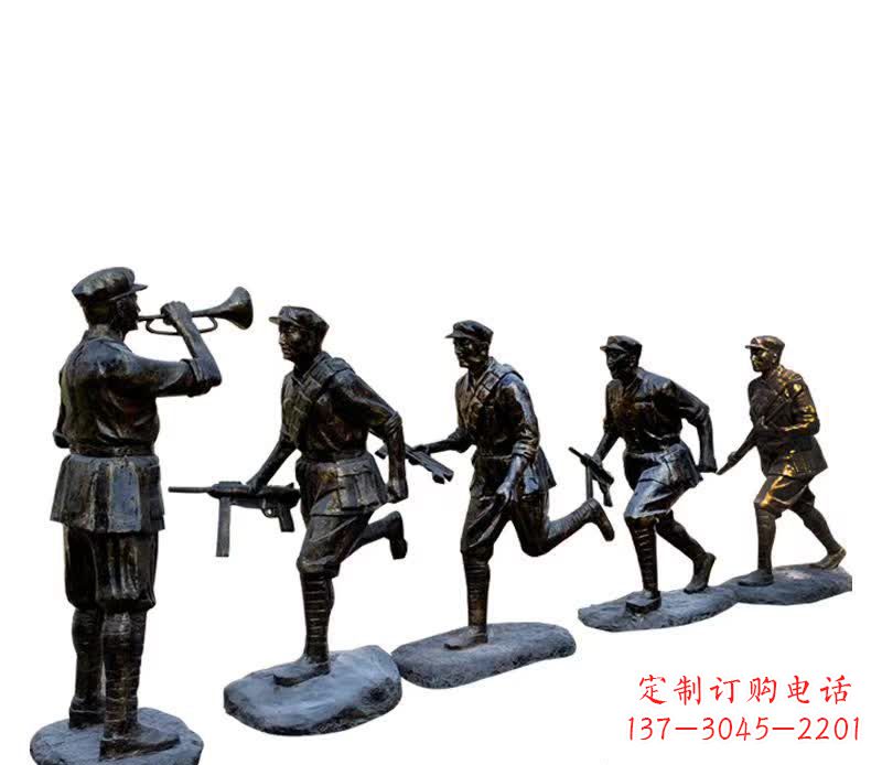 泸州传承红色精神,红军铜雕震撼人心