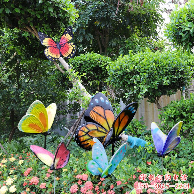 泸州蝴蝶玻璃钢仿真雕塑