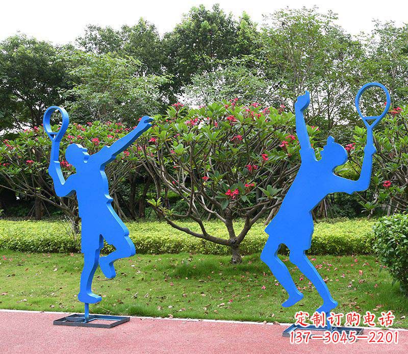 泸州不锈钢羽毛球人物雕塑