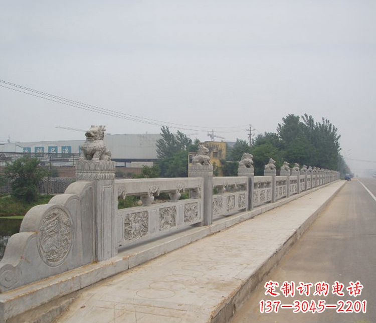 泸州护城河大理石栏板石雕 (2)