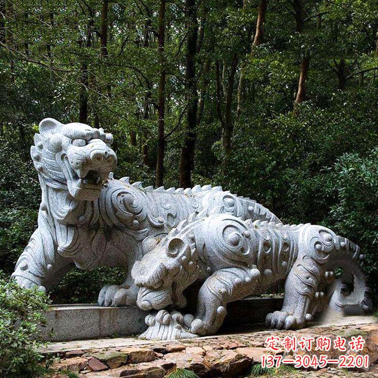 泸州花岗岩老虎雕塑是中领雕塑定制厂家专门为客…