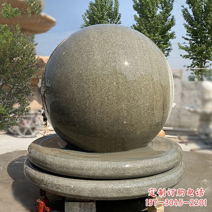泸州中领雕塑的花岗岩风水球雕塑是一种独特而优…