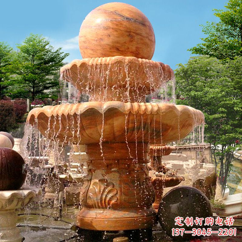 泸州花岗岩石雕塑风水球,汇聚优雅与高贵