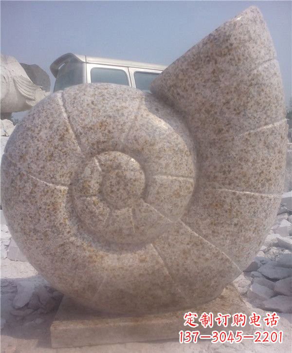 泸州花岗岩蜗牛石雕|质感细腻的蜗牛雕塑