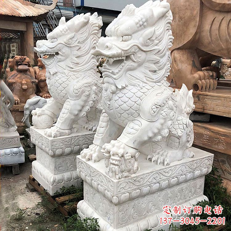泸州财富守护神:吉祥纳福麒麟石雕