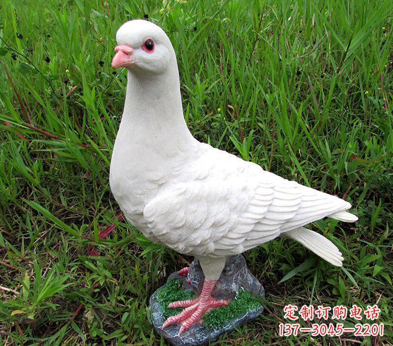 泸州角斗士广场鸽子雕塑,象征勇气和坚毅