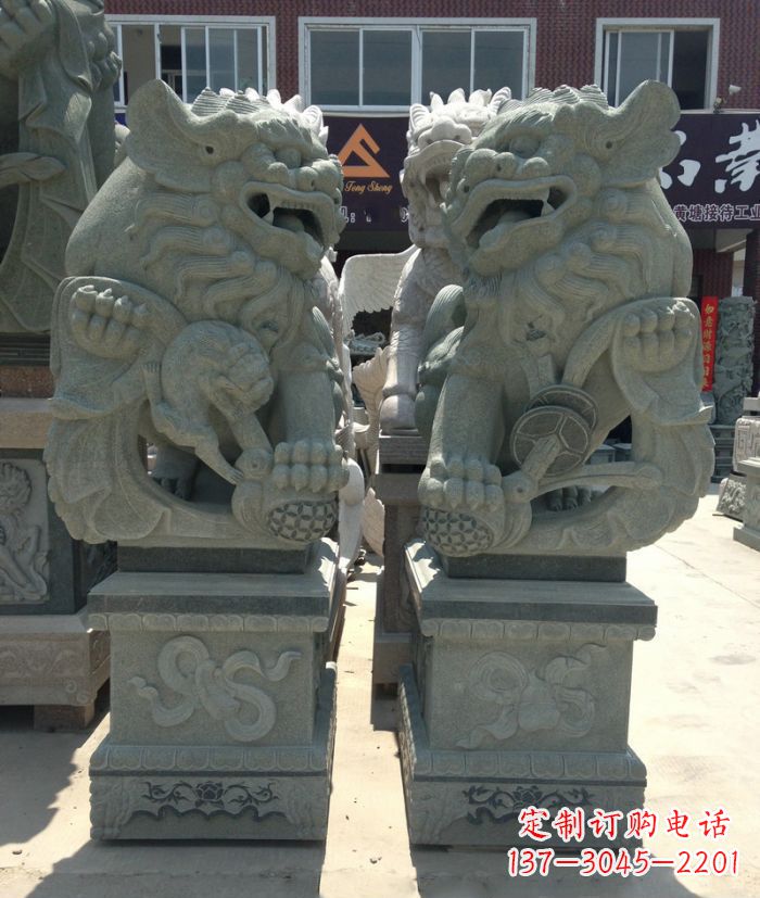 泸州南方风石雕狮子,纯手工为你独一无二
