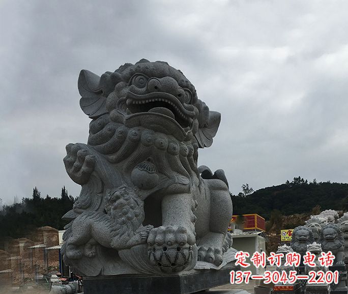 泸州南方狮子石雕,让街边景观更加美观