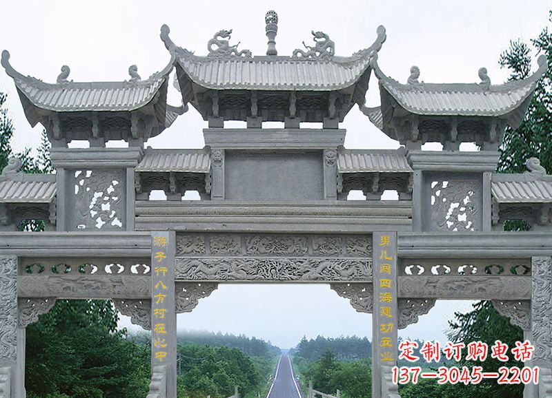 泸州追求完美的金昌石雕牌坊雕塑