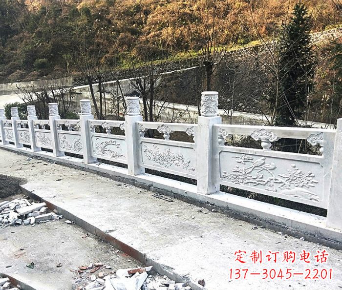 泸州景区大理石栏杆石雕 (2)