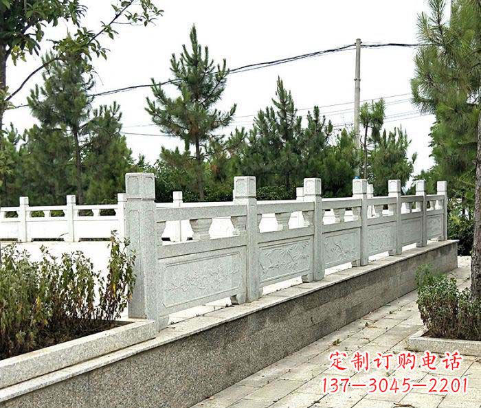 泸州景区大理石栏杆石雕_2