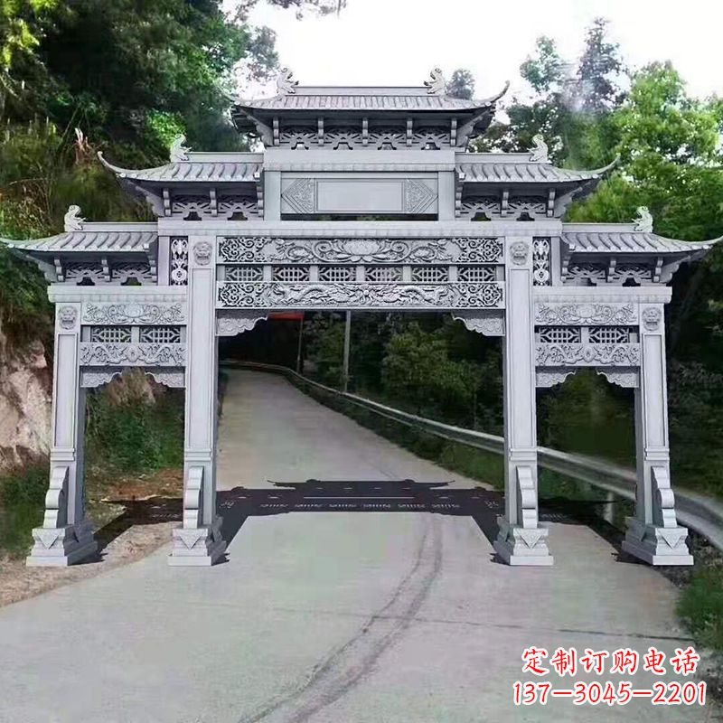 泸州景区道路入口石牌坊