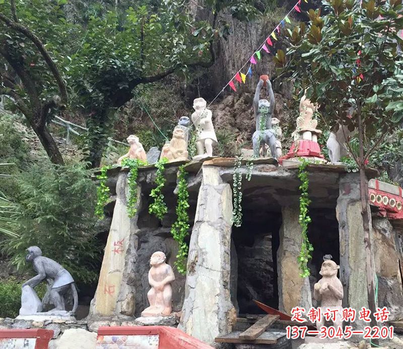 泸州中领雕塑:精美猴子石雕